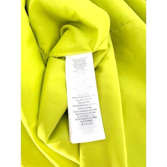 Aidan Mattox Fluorescent Yellow One-Shoulder Column Gown with Side Cut Out – 0 - Picture 9 of 10
